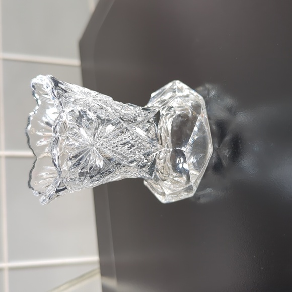 1980s Vintage Cut Crystal Toothpick Holder - Picture 8 of 8